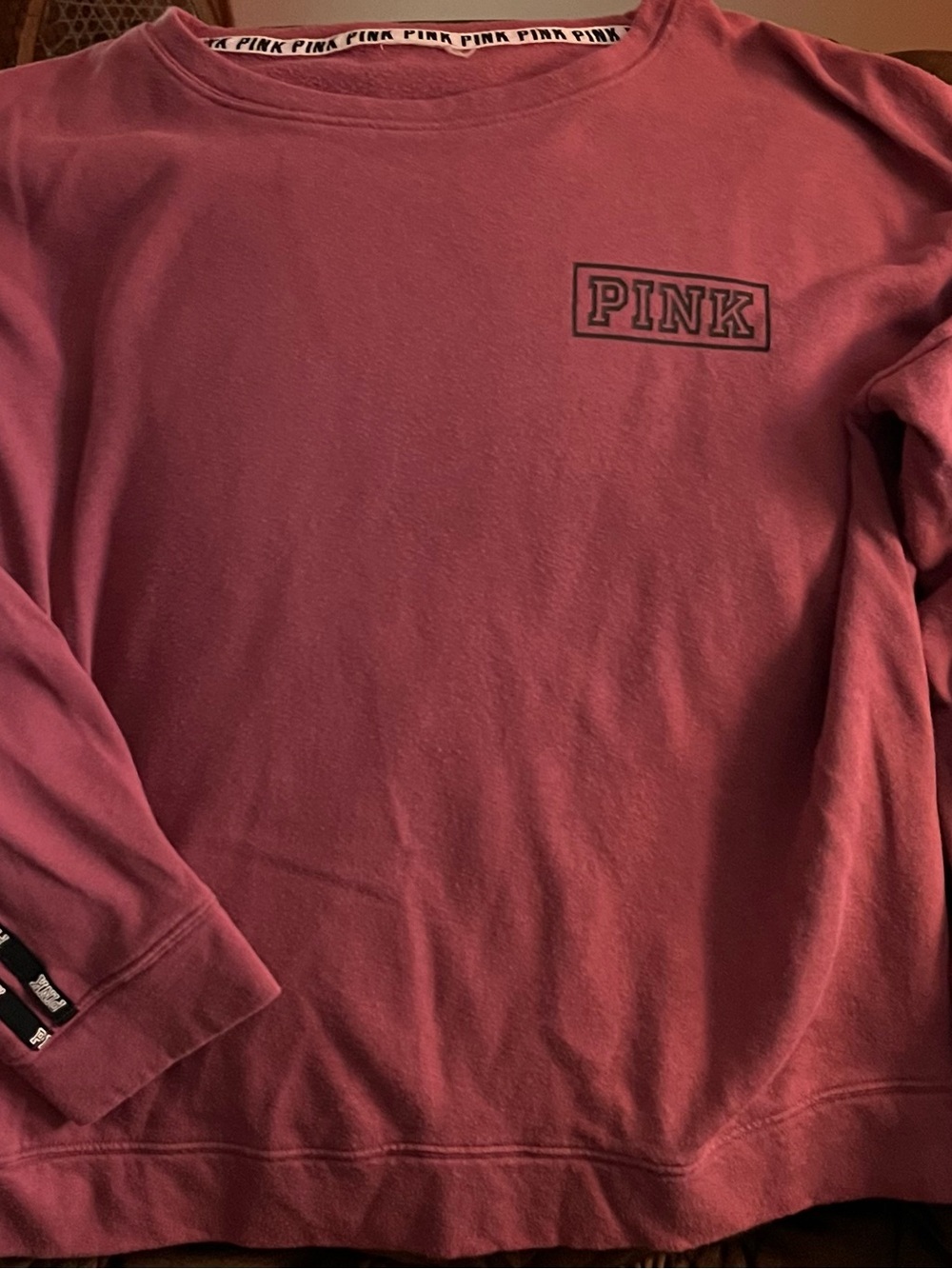 Pink sweatshirt, size S, good condition no stains/rips